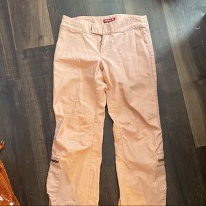 Salmon pink cargo pants